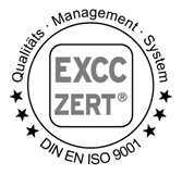 Wir sind zertifiziert nach DIN EN ISO 9001:2008
